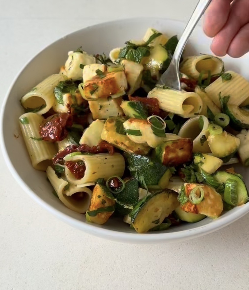 Halloumi - Zucchini - Noodle Salad