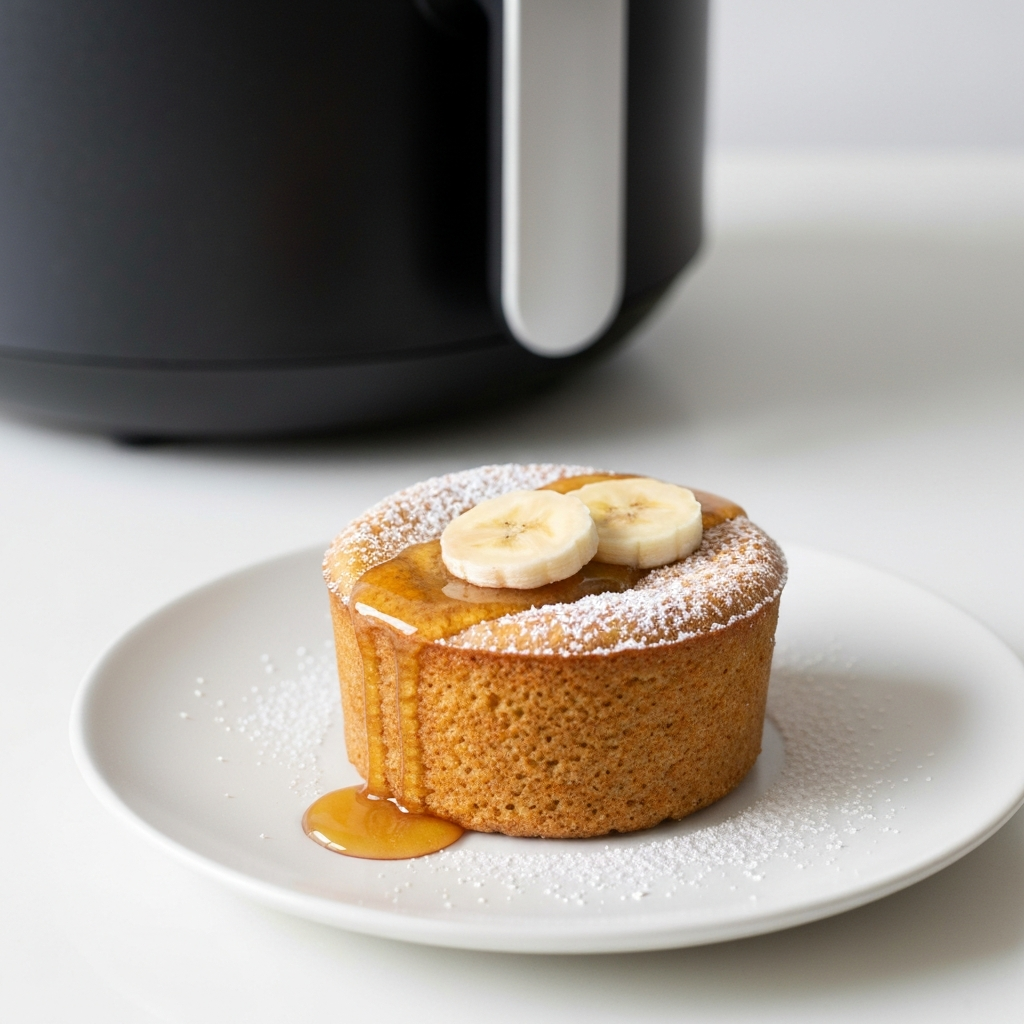 Gluten-Free Banana Honey Mug Cake from the Airfryer