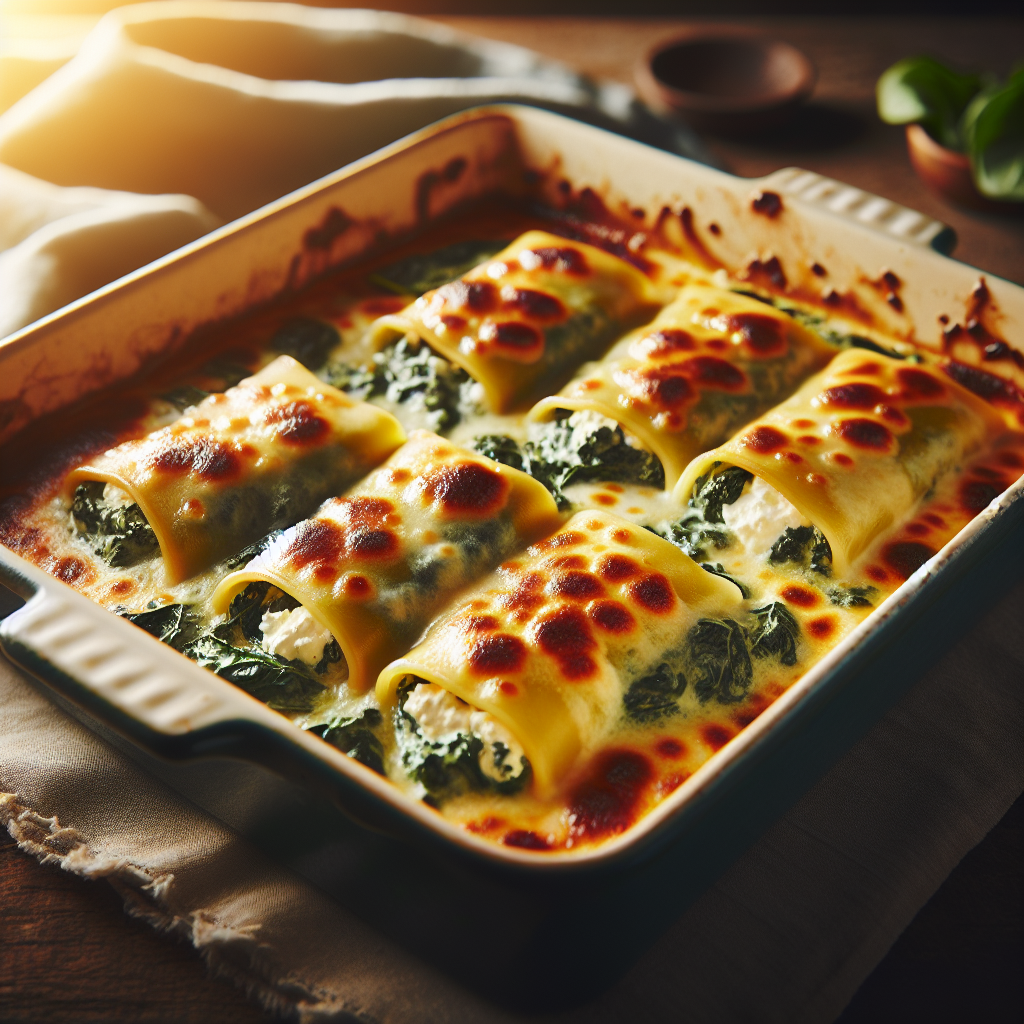 Spinat-Cannelloni mit Ricottafüllung